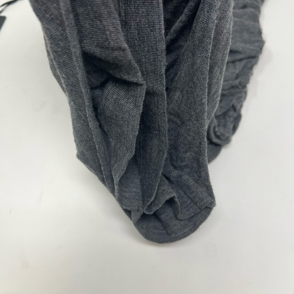 DKNY Women's Ruched Pencil 100% Merino Wool Skirt (Gray, Small) - Picture 2 of 8